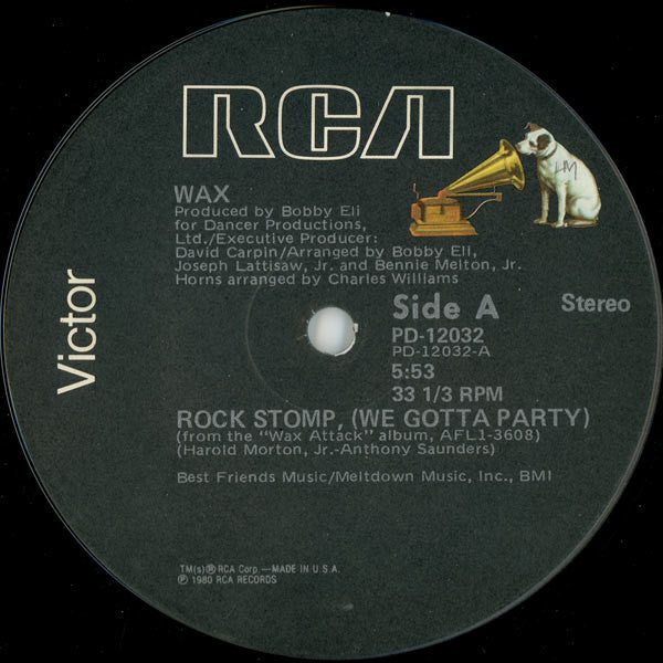Rock Stomp (We Gotta Party) / Wax Attack Wax (8)