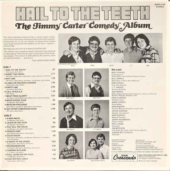 Hail To The Teeth: The Jimmy Carter Comedy Album The Harris Brothers