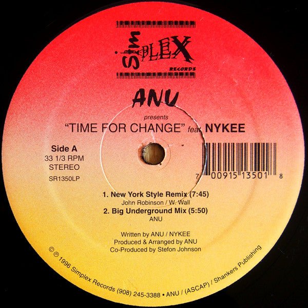 Time For Change Anu,Nykee