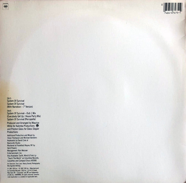 System Of Survival (12" Mixes) Earth, Wind & Fire