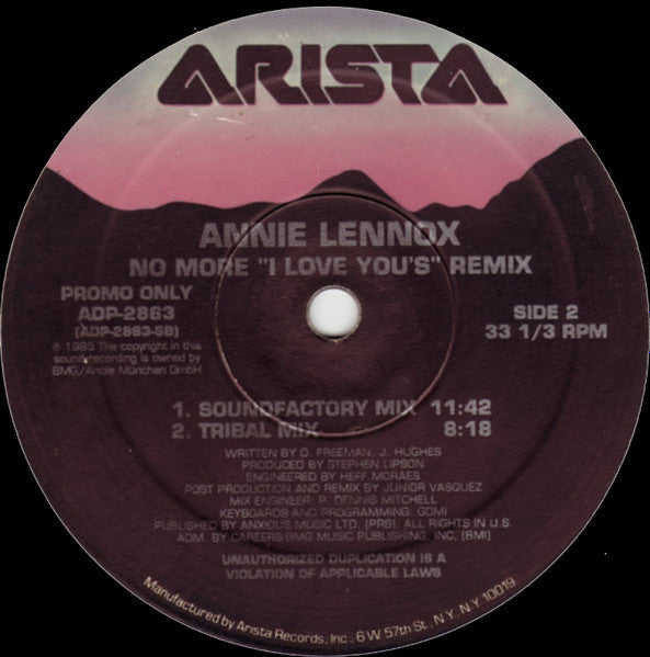 No More "I Love Youʼs" (Remix) Annie Lennox