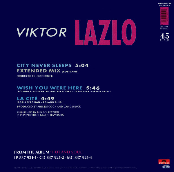 City Never Sleeps Viktor Lazlo