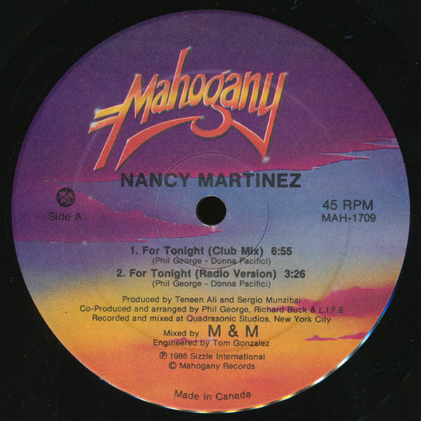 For Tonight Nancy Martinez