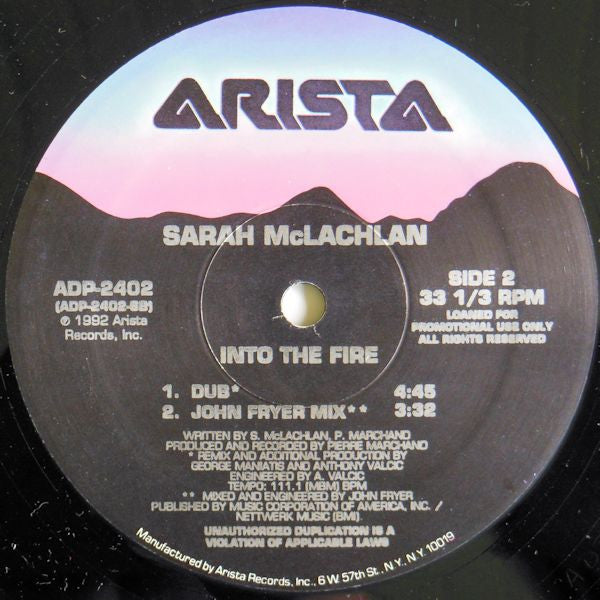 Into The Fire Sarah McLachlan