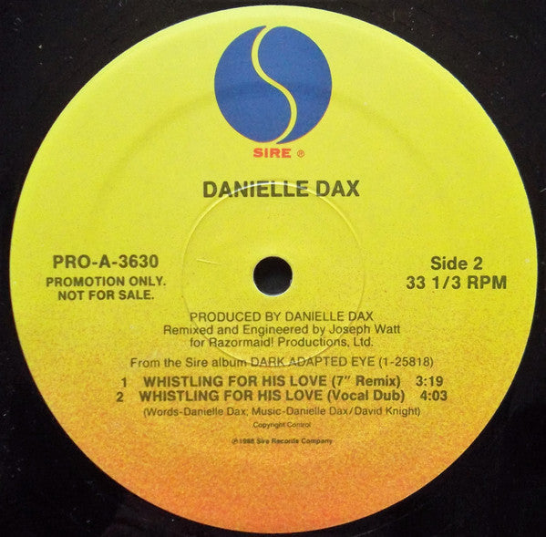 Whistling For His Love Danielle Dax