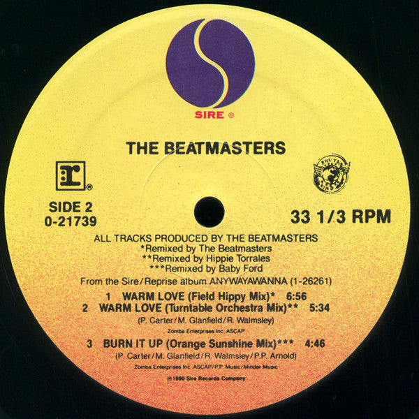 Warm Love The Beatmasters,Claudia Fontaine