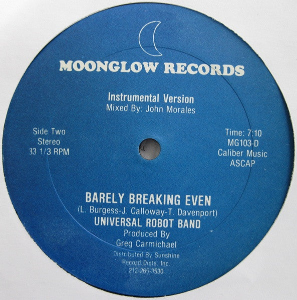 Barely Breaking Even The Universal Robot Band