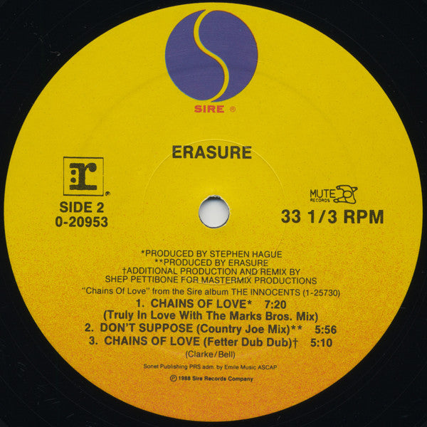 Chains Of Love Erasure