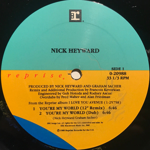 You're My World 2 Nick Heyward