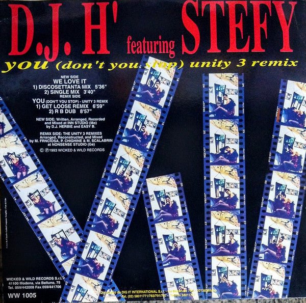 We Love It / You (Don't You Stop) - Unity 3 Remix DJ H. Feat. Stefy