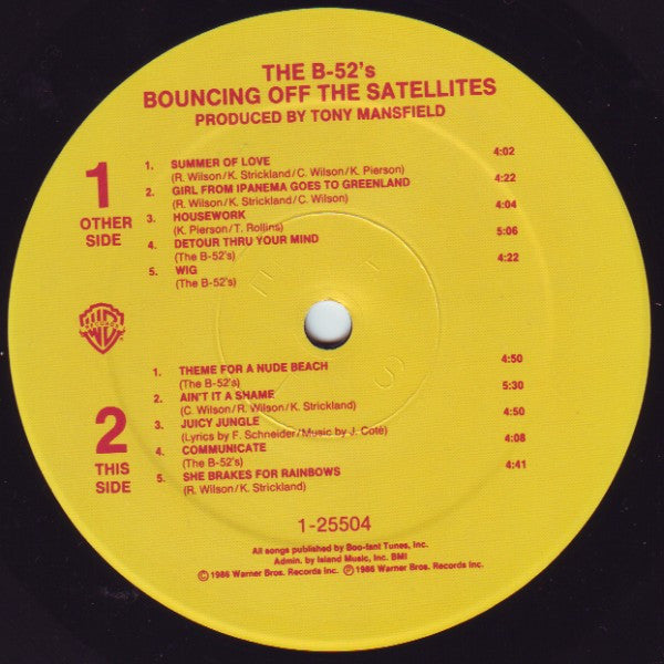 Bouncing Off The Satellites The B-52's