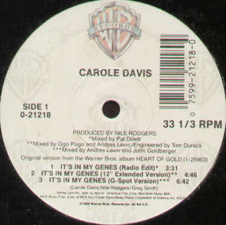 It's In My Genes Carole Davis