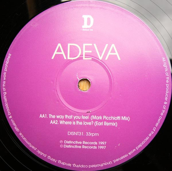 Where Is The Love? / The Way That You Feel Adeva