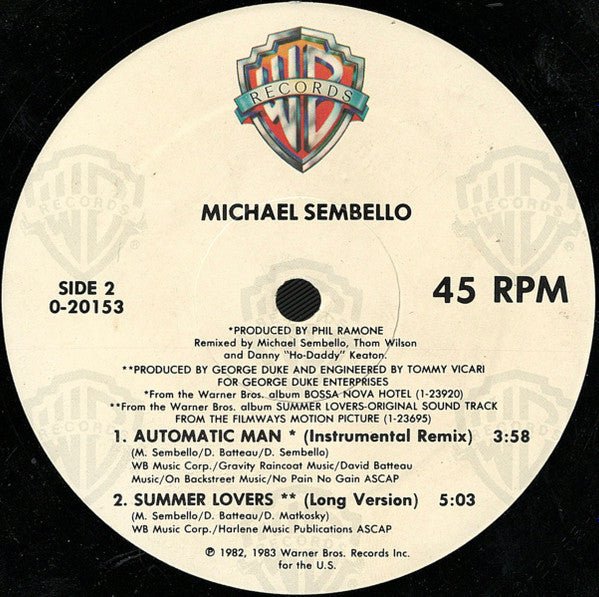 Automatic Man Michael Sembello