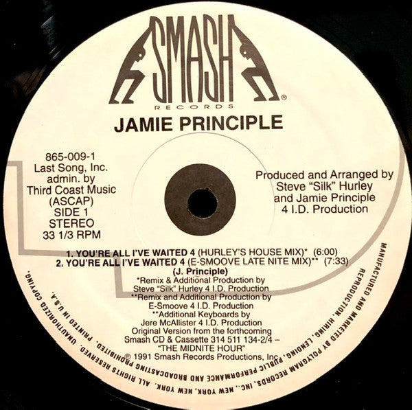 You're All I've Waited 4 Jamie Principle
