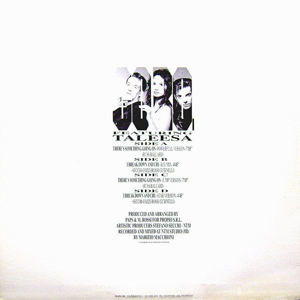 There's Something Going On - B/W - I Break Down And Cry Co.Ro.,Taleesa