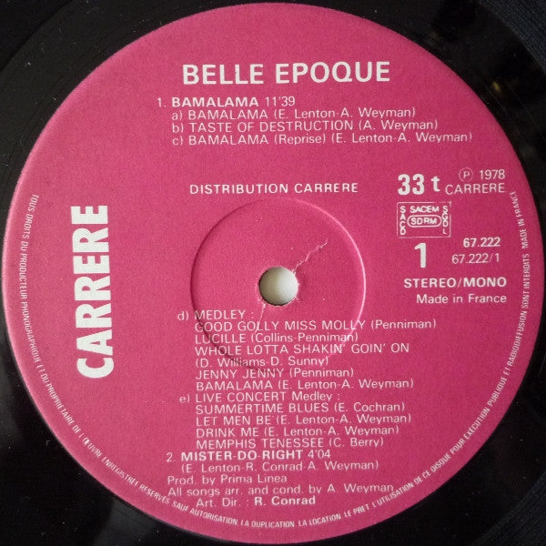 Bamalama Belle Epoque
