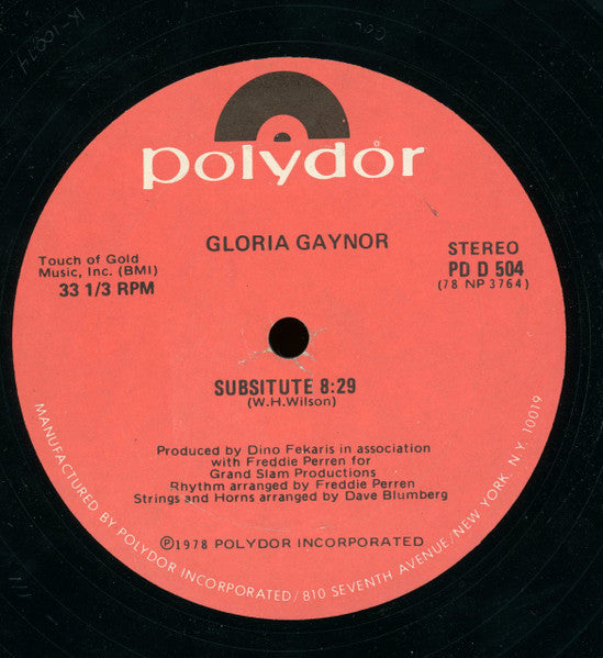 Gloria Gaynor - Substitute / I Will Survive