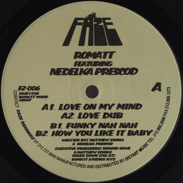 Love On My Mind Romatt,Nedelka Prescod