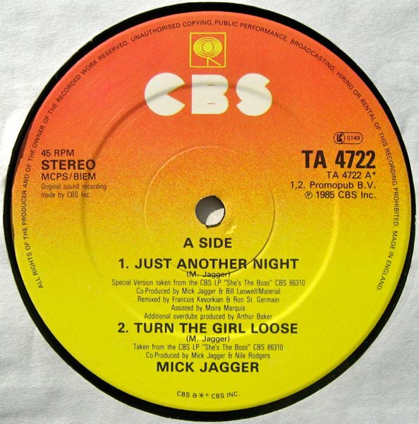 Just Another Night (Extended Remix Version) Mick Jagger