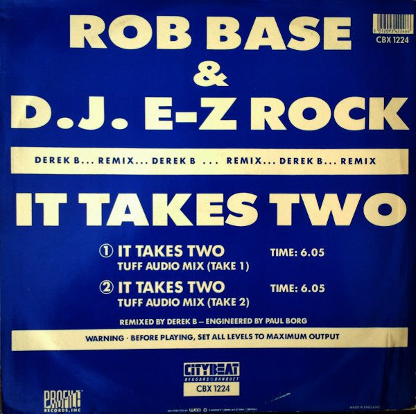 It Takes Two (Derek B Remix) Rob Base & DJ E-Z Rock