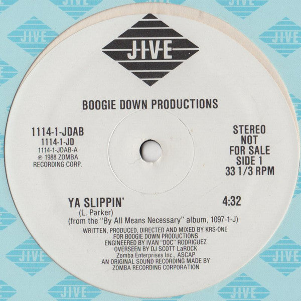 Ya Slippin' / My Philosophy Boogie Down Productions