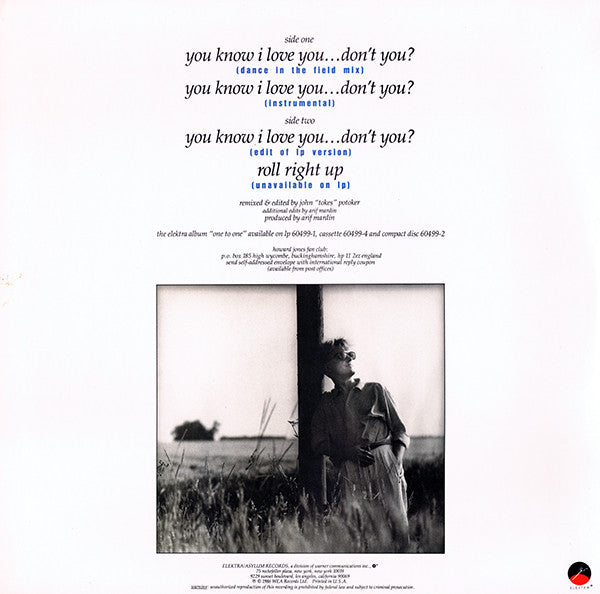 Tu sais que je t'aime... n'est-ce pas ? Howard Jones