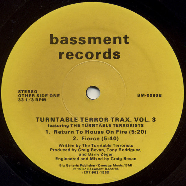 Turntable Terror Trax, Vol. 3 Cut To Shock,The Turntable Terrorists