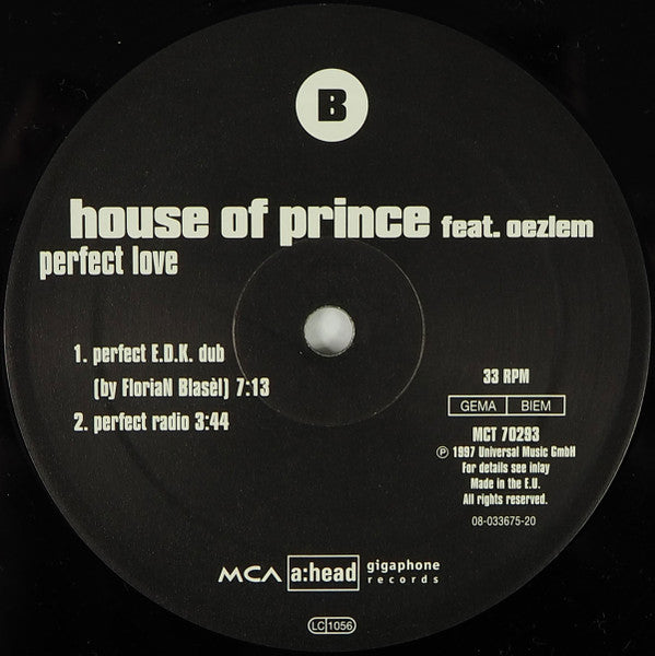 Perfect Love House Of Prince,Oezlem