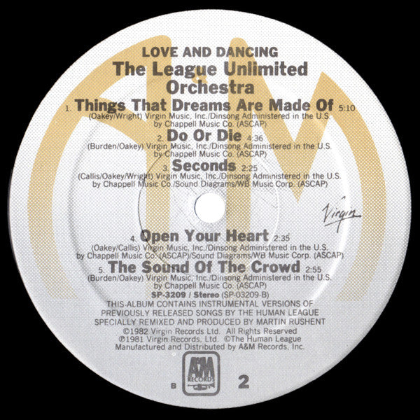 Love And Dancing The League Unlimited Orchestra