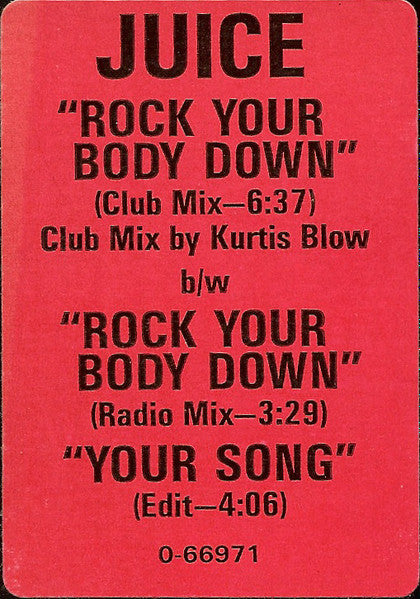 Rock Your Body Down Oran 'Juice' Jones