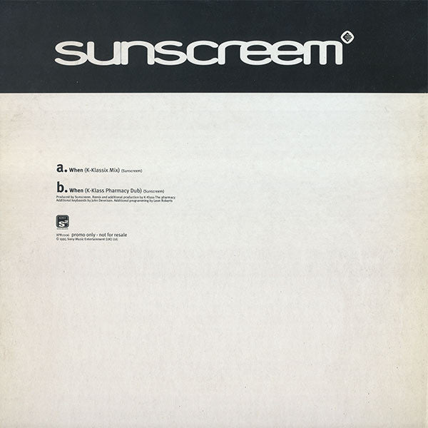 The K-Klass Mixes (When) Sunscreem