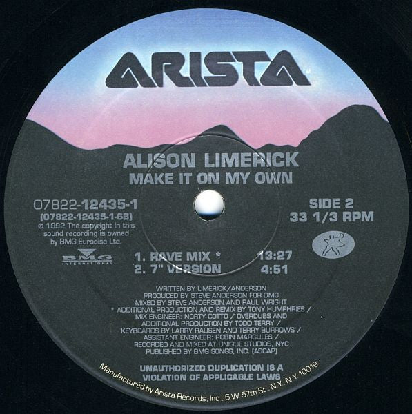 Make It On My Own Alison Limerick
