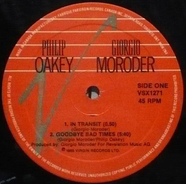 Good-Bye Bad Times Philip Oakey,Giorgio Moroder