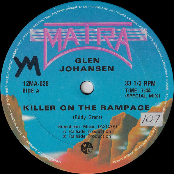 Killer On The Rampage Glen Johansen