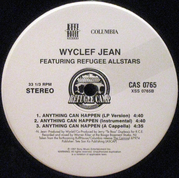 We Trying To Stay Alive / Anything Can Happen Wyclef Jean,Refugee Camp All Stars
