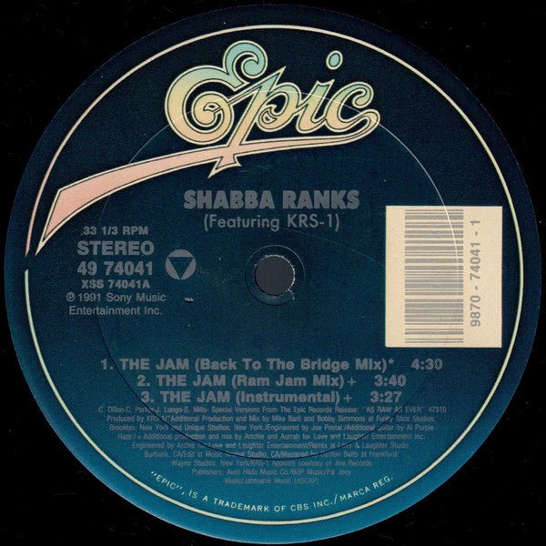 La confiture Shabba Ranks,KRS-One