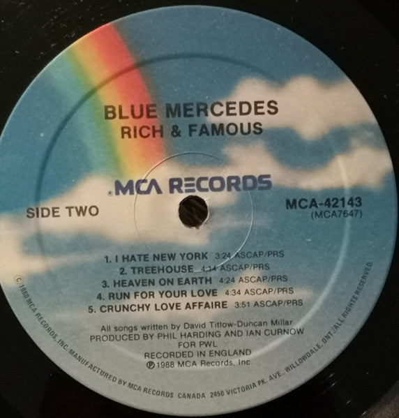 Rich And Famous Blue Mercedes