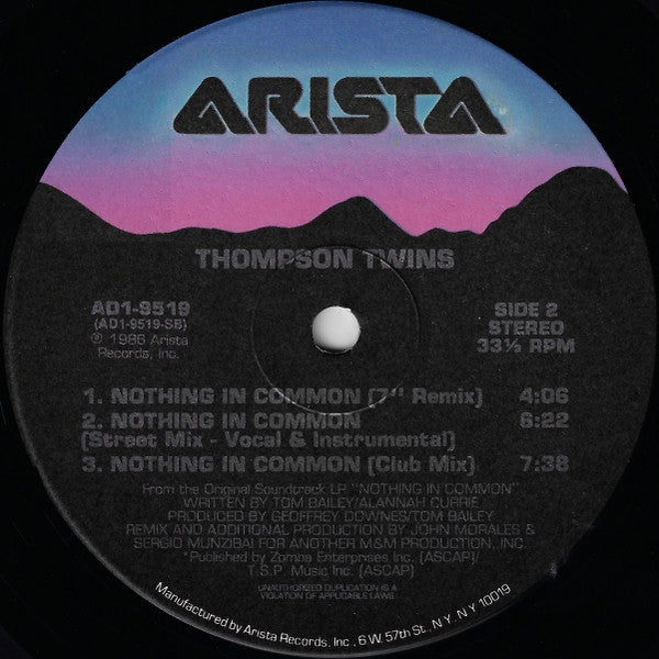 Nothing In Common Thompson Twins