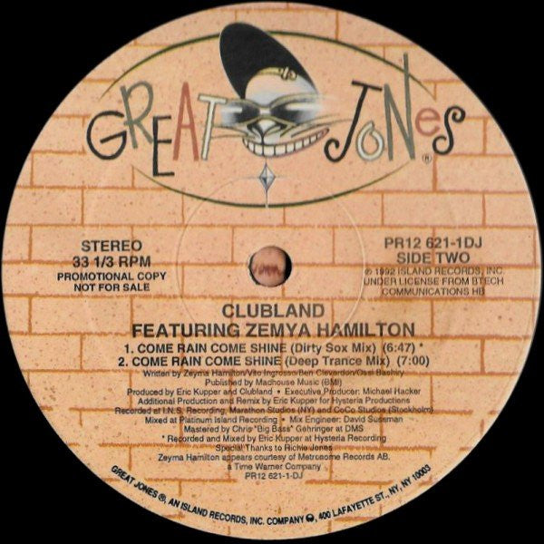 Come Rain Come Shine Clubland,Zemya Hamilton
