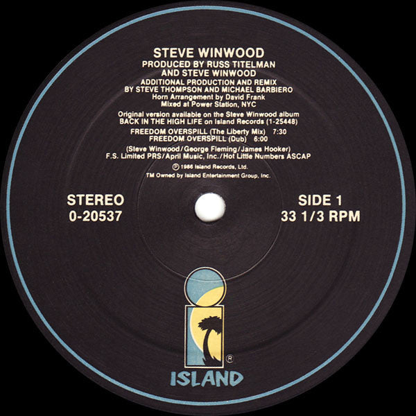 Freedom Overspill Steve Winwood