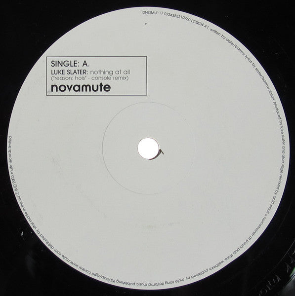 Single Luke Slater,S.I. Futures