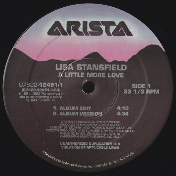 A Little More Love Lisa Stansfield