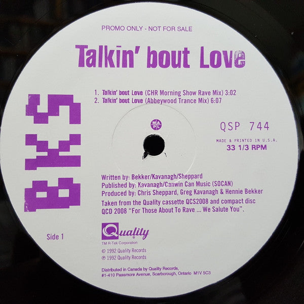 Talkin' Bout Love BKS