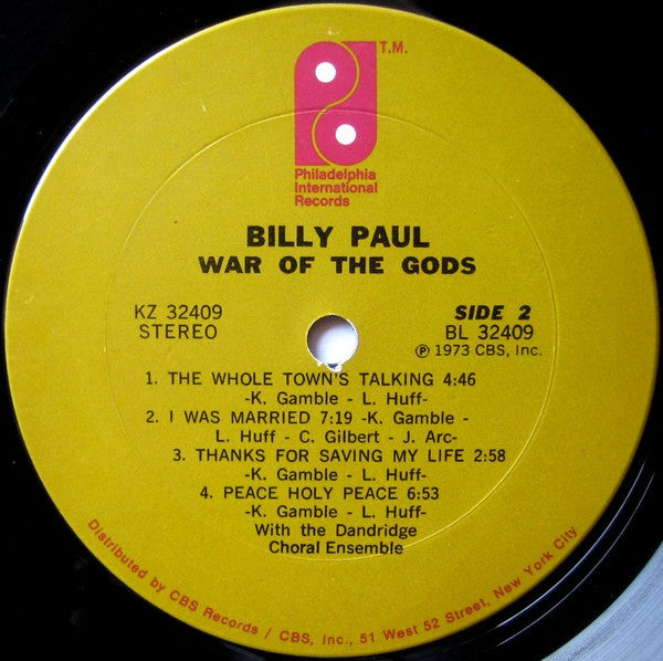 War Of The Gods Billy Paul