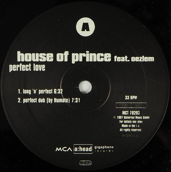 Perfect Love House Of Prince,Oezlem