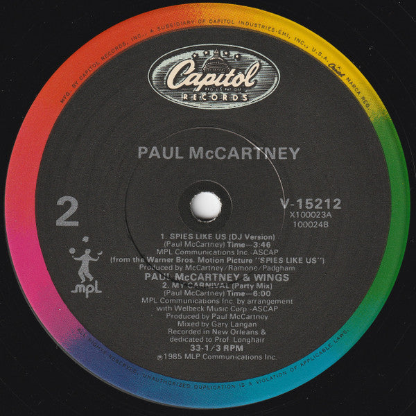Spies Like Us Paul McCartney