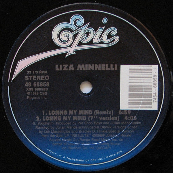 Losing My Mind Liza Minnelli