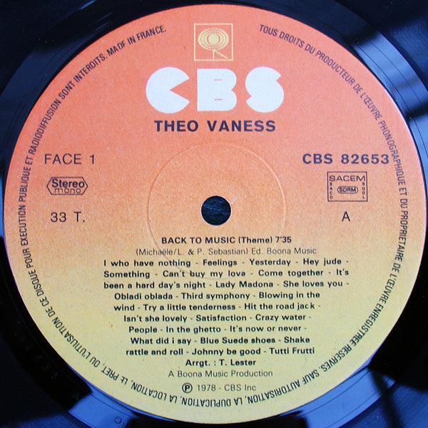 Back To Music Theo Vaness