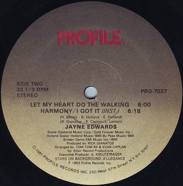 Harmony / I Got It Jayne Edwards